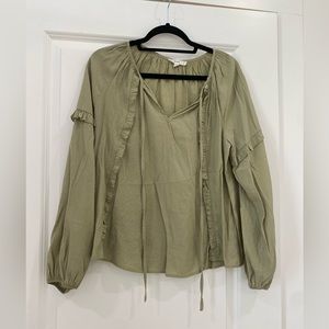 MINE green long sleeve blouse